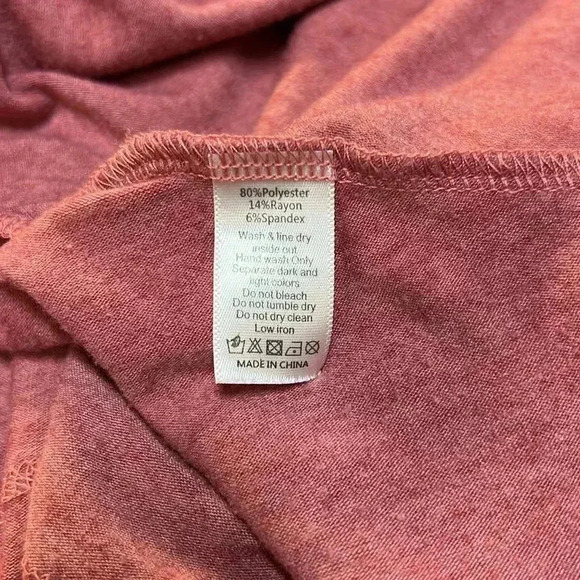 Mia Joy Pink Tank Gathered Side Midi Dress with crisscrossed back Size M - Picture 5 of 5